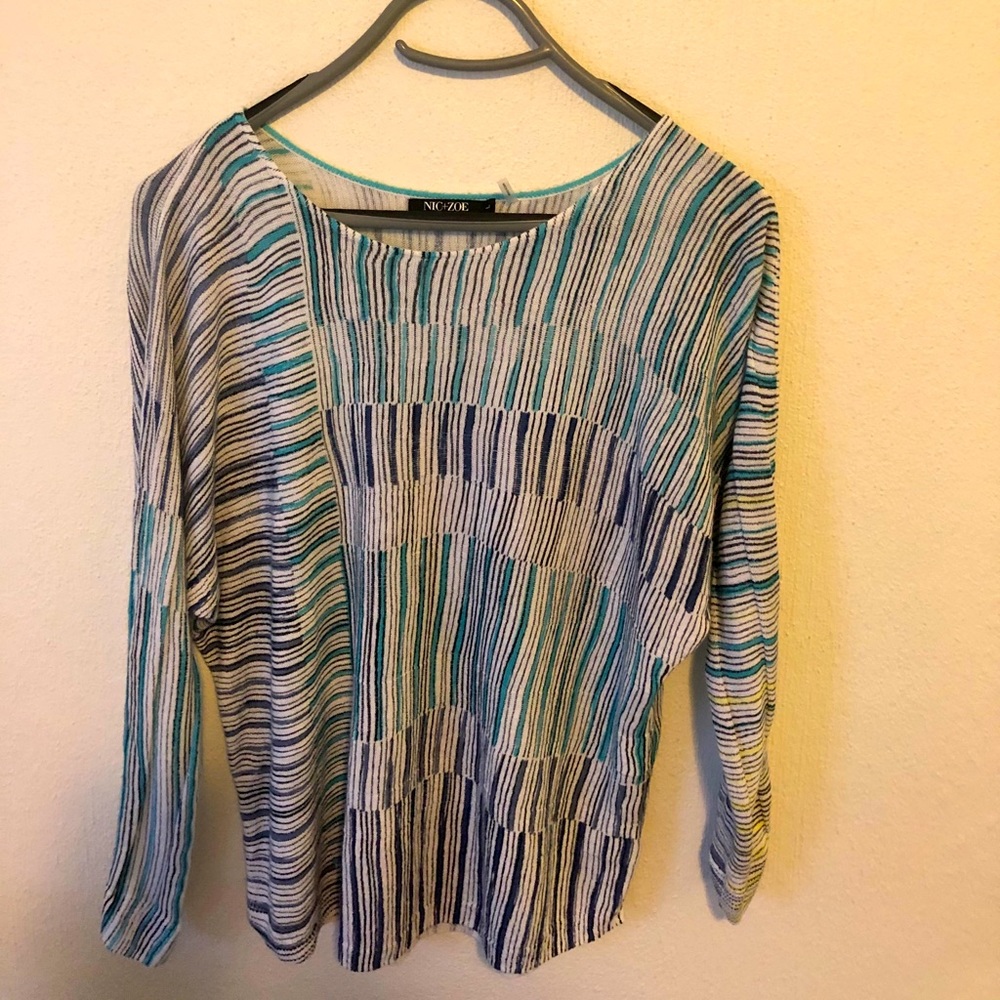 Nic & Zoe, women’s size large, blue\green.